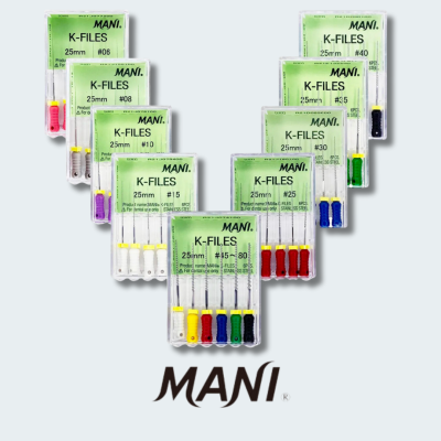 MANI K-files 25MM 6pcs/box