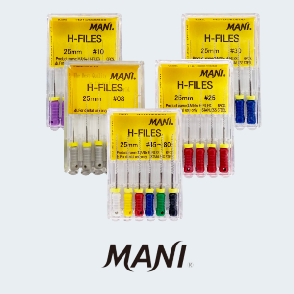 MANI H-files 25MM 6pcs/box