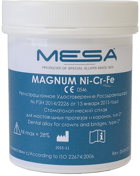 Magnum Ni-Cr-Fe metāls