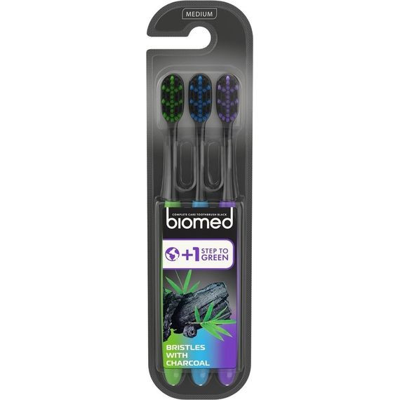 Zobu sukas Biomed Black Charcoal 